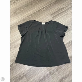 Top Short Sleeve By Agnes Orinda In Black, Size: 3x Soft Feel
