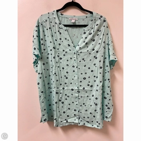 Top Short Sleeve By Amazon Essentials In Blue, Size: 1x VintageWash