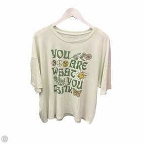 loose fitting Top Short Sleeve By American Eagle In Green, Size: Xl
