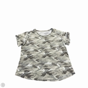 Seasonal Smart Top Short Sleeve By Ana In Camouflage Print, Size: 2x