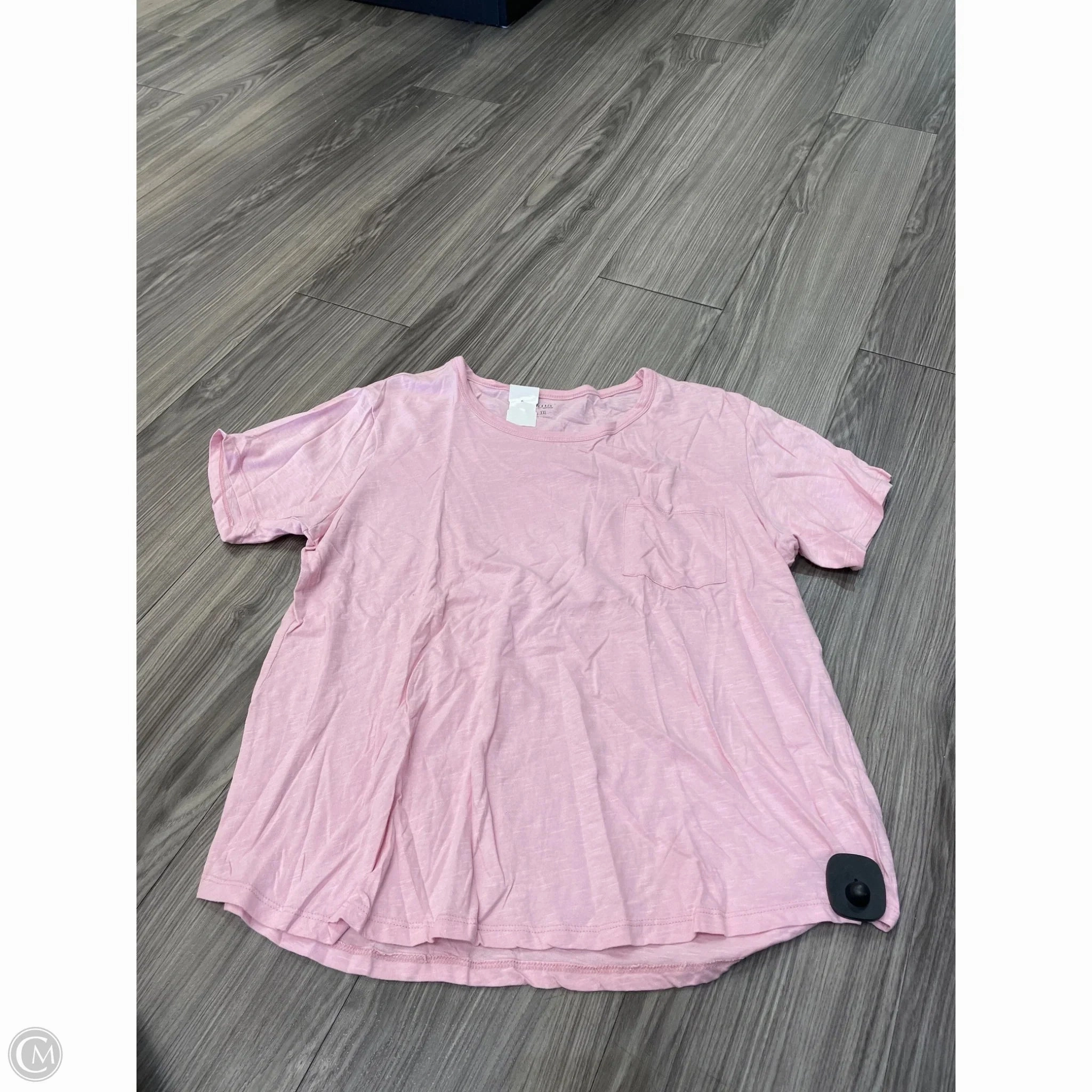 Top Short Sleeve By Ana In Pink, Size: 2x Casual Comfort Design