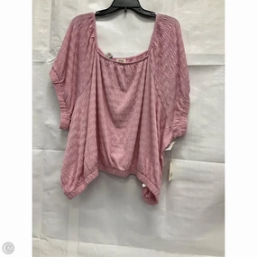 Casual layering piece Sleek Design Top Short Sleeve By Ana In Pink, Size: 4x