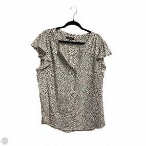 Casual Style Wear Top Short Sleeve By Andree By Unit In Animal Print, Size: 2x