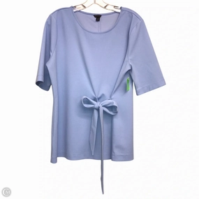 Top Short Sleeve By Ann Taylor In Blue, Size: Xl loose fitting VintageWashEffect