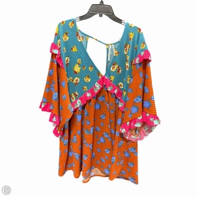 Casual Flex Wear Soft and Stylish Top Short Sleeve By Anthropologie In Multi-colored, Size: 2x