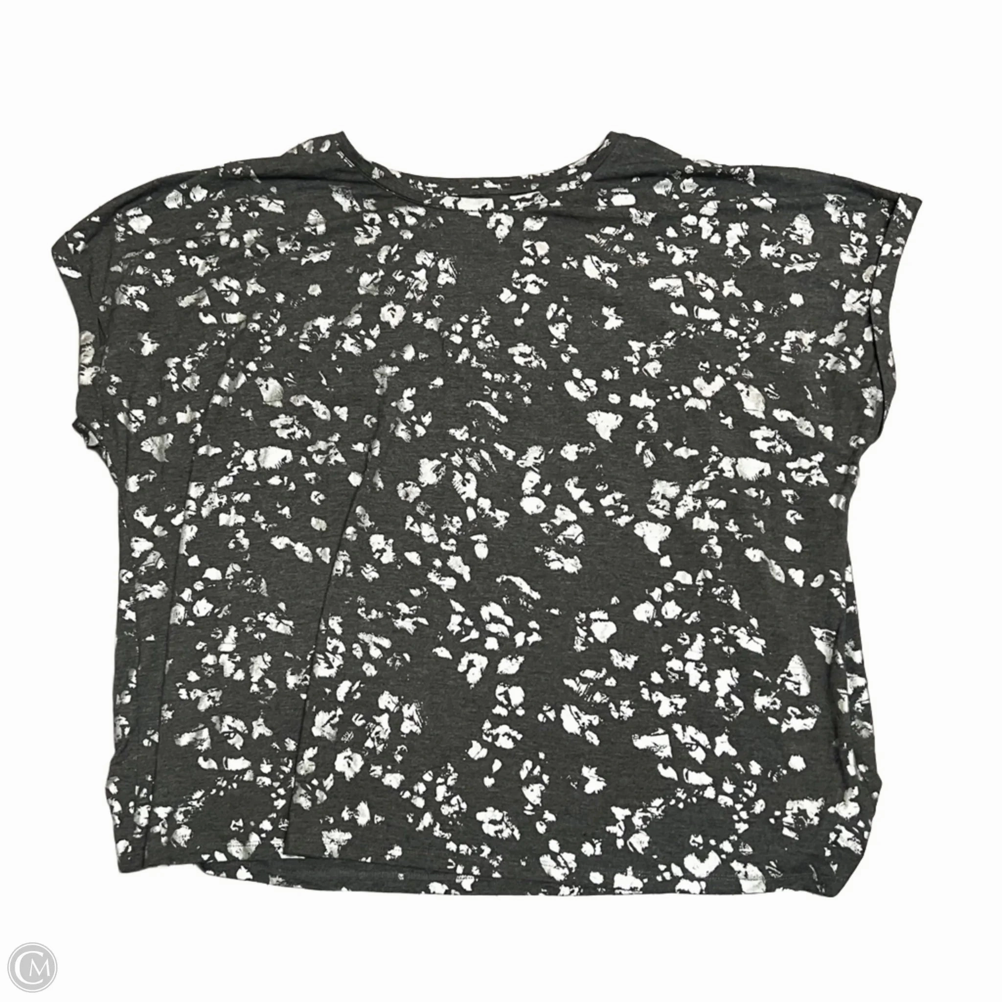 Fit For All Classic Comfort Top Short Sleeve By Ave Leisure In Grey & Silver, Size: 3x