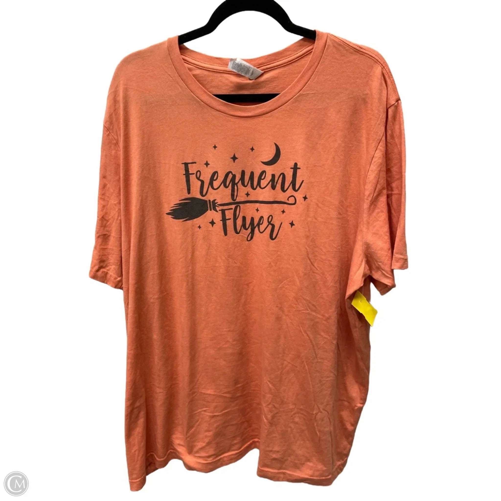 Top Short Sleeve By Bella   Canvas In Black & Orange, Size: 3x Layering Wear