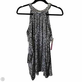 Comfortable Stretch Top Short Sleeve By Belldini In Black & White, Size: 1x