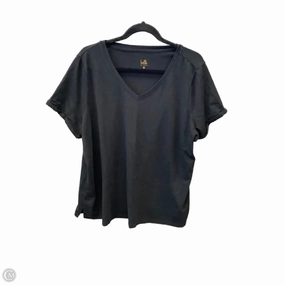 Top Short Sleeve By Belle By Kim Gravel In Black, Size: 1x Non Shrink Material Cozy and Soft
