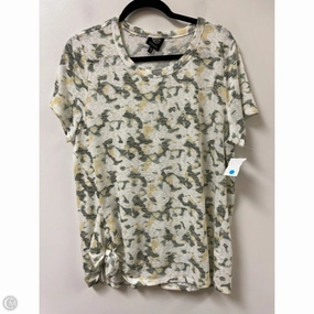 Urban Style Trend Top Short Sleeve By Bobeau In Yellow, Size: 1x