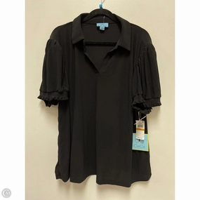 SeamFreeShoulders Top Short Sleeve By Cece In Black, Size: 3x