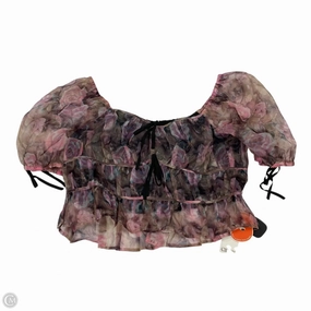 Top Short Sleeve By Cider In Pink & Tan, Size: 1x Sporty Look Comfortable Layer