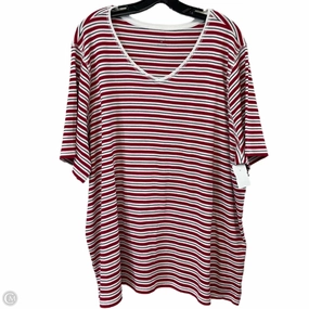 ComfortFirst Top Short Sleeve By Cj Banks In Red, Size: 3x
