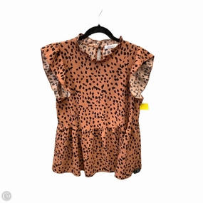 Top Short Sleeve By Clothes Mentor In Animal Print, Size: 2x Smart Design college