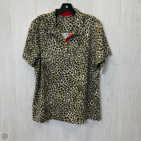 Top Short Sleeve By Clothes Mentor In Animal Print, Size: 2x Elderly Comfort