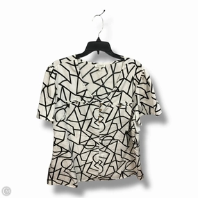 Top Short Sleeve By Clothes Mentor In Black & White, Size: 2x Plus Size Simple Chic