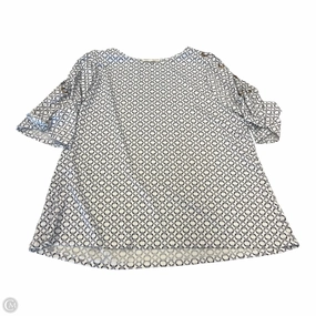 Top Short Sleeve By Clothes Mentor In Black & White, Size: 2x Classic Look