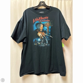 Comfy Stretch Fit Top Short Sleeve By Clothes Mentor In Black, Size: 2x