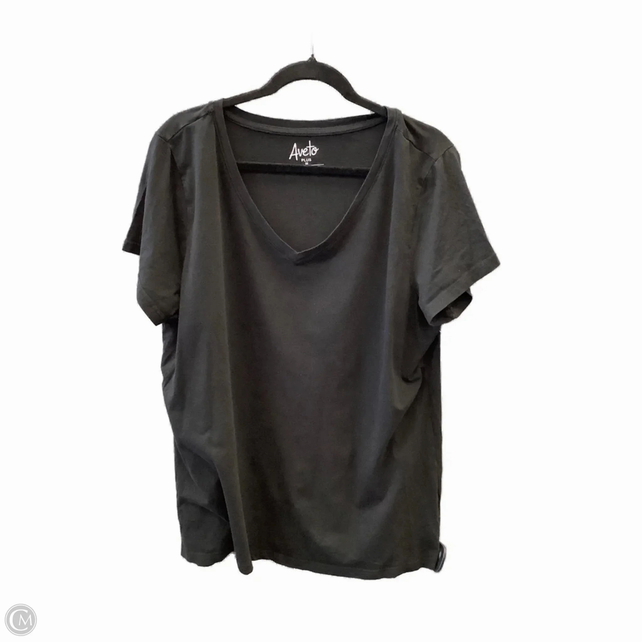 Top Short Sleeve By Clothes Mentor In Black, Size: 3x Timeless Must-Have Flexible Collar