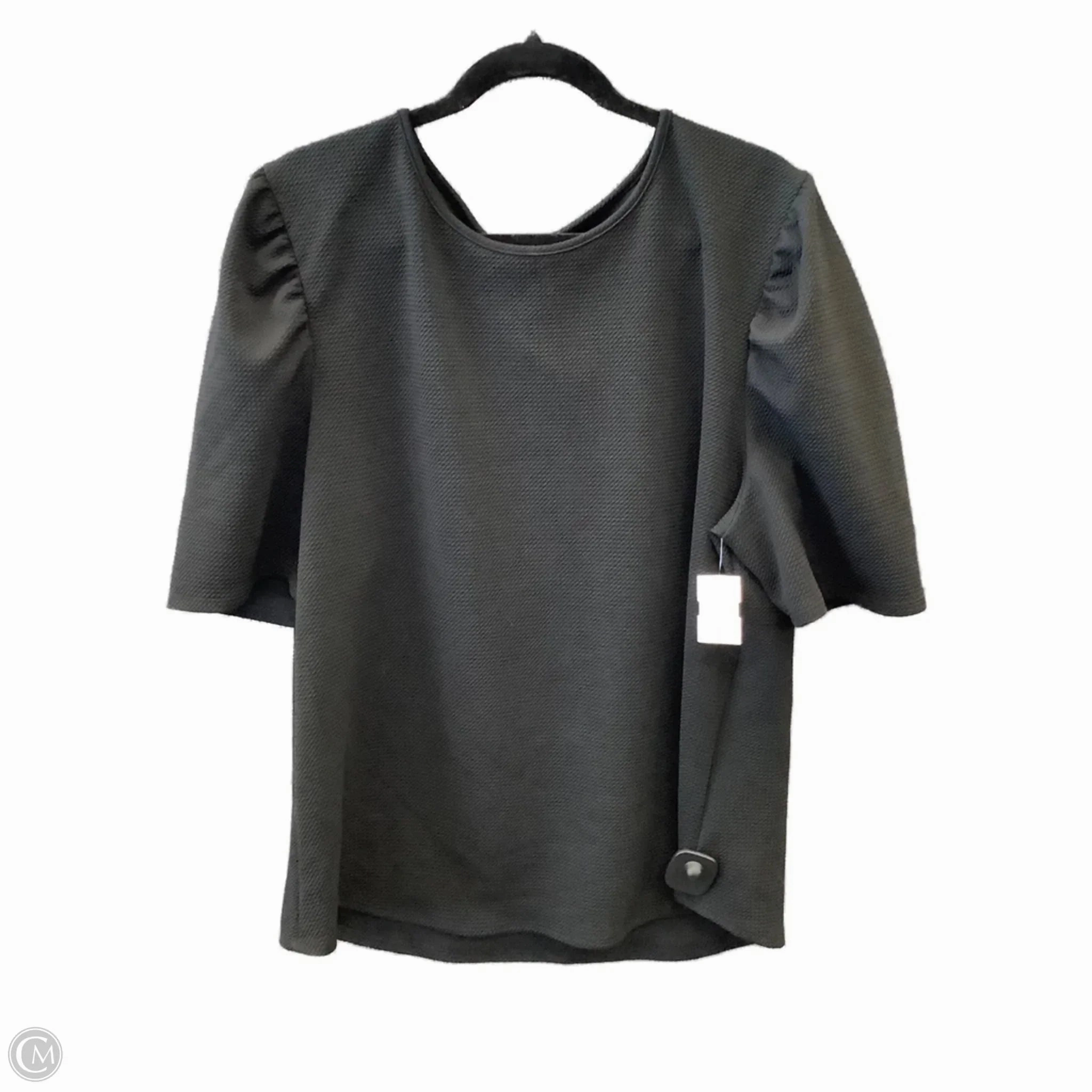 Top Short Sleeve By Clothes Mentor In Black, Size: 3x Matte Look