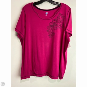 Top Short Sleeve By Clothes Mentor In Pink, Size: 1x Seasonal Fashion