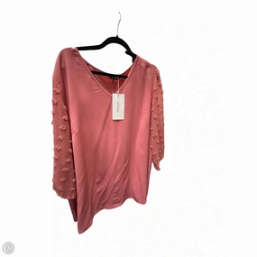 Top Short Sleeve By Clothes Mentor In Pink, Size: 3x Comfy Fit