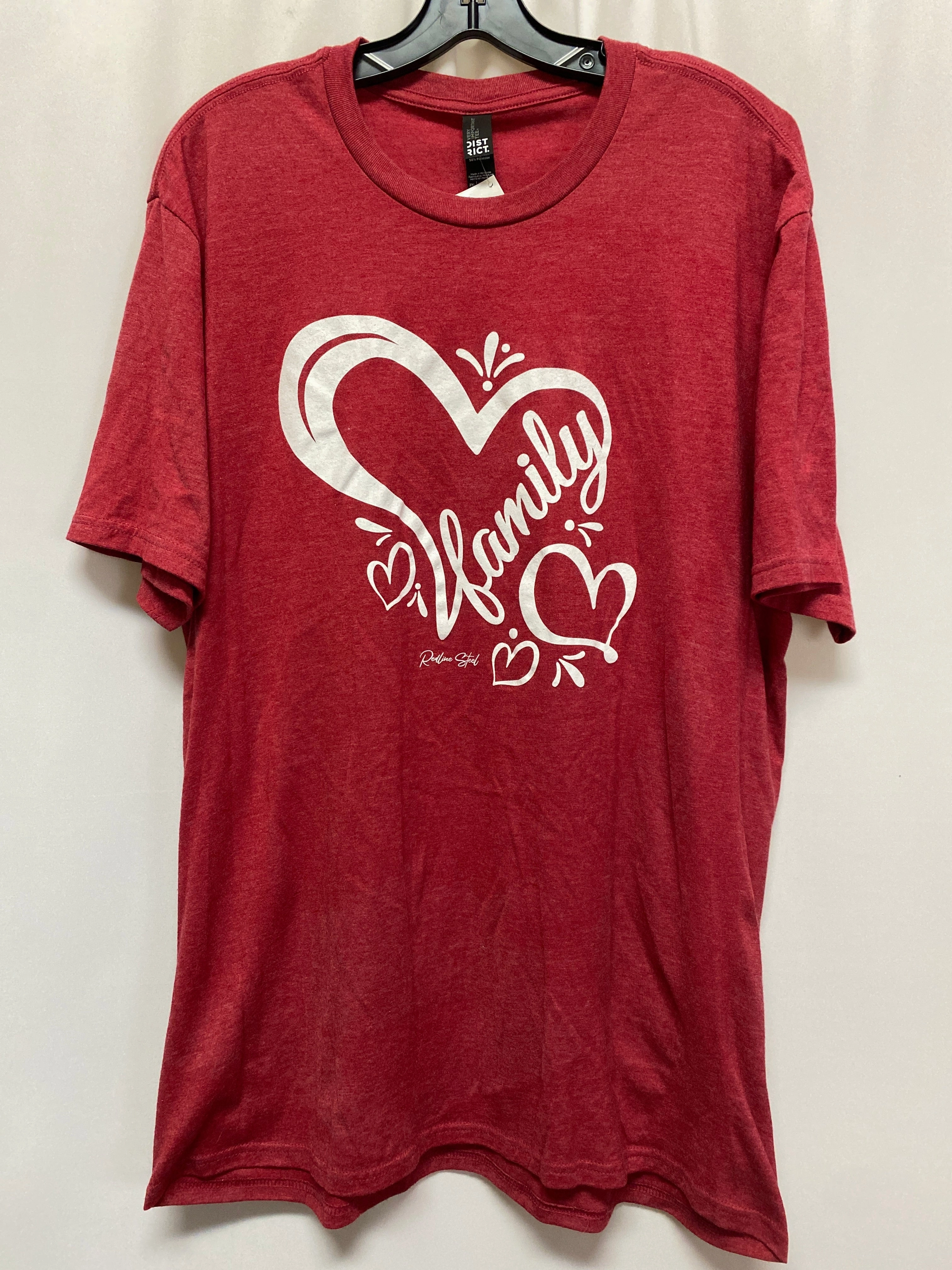 Top Short Sleeve By Clothes Mentor In Red, Size: 2x Pre Shrunk Cotton Perfect Design