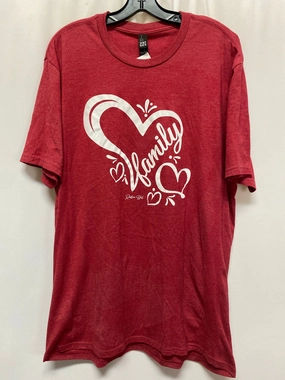 Top Short Sleeve By Clothes Mentor In Red, Size: 2x Pre Shrunk Cotton Perfect Design