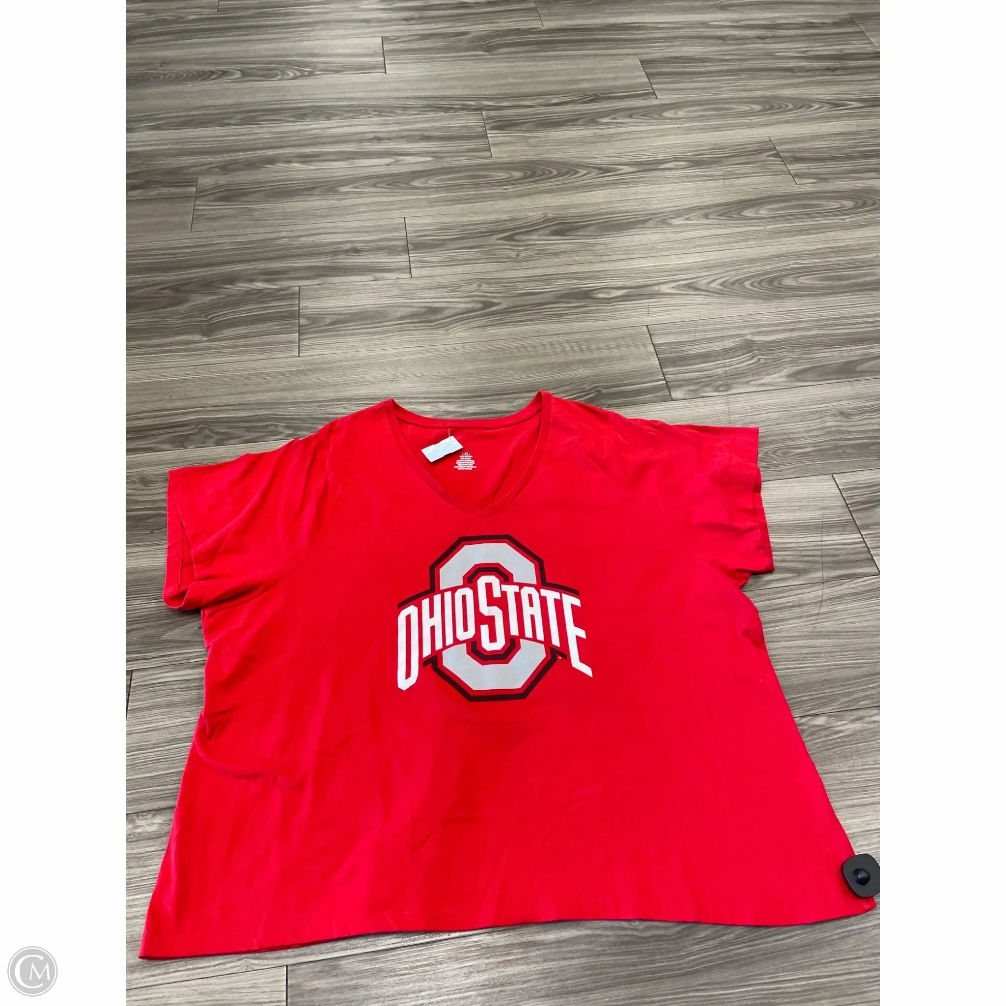 Comfy Essentials Top Short Sleeve By Clothes Mentor In Red, Size: 4x