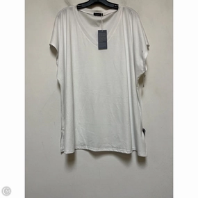 Top Short Sleeve By Clothes Mentor In White, Size: 3x Perfect Layer Wear