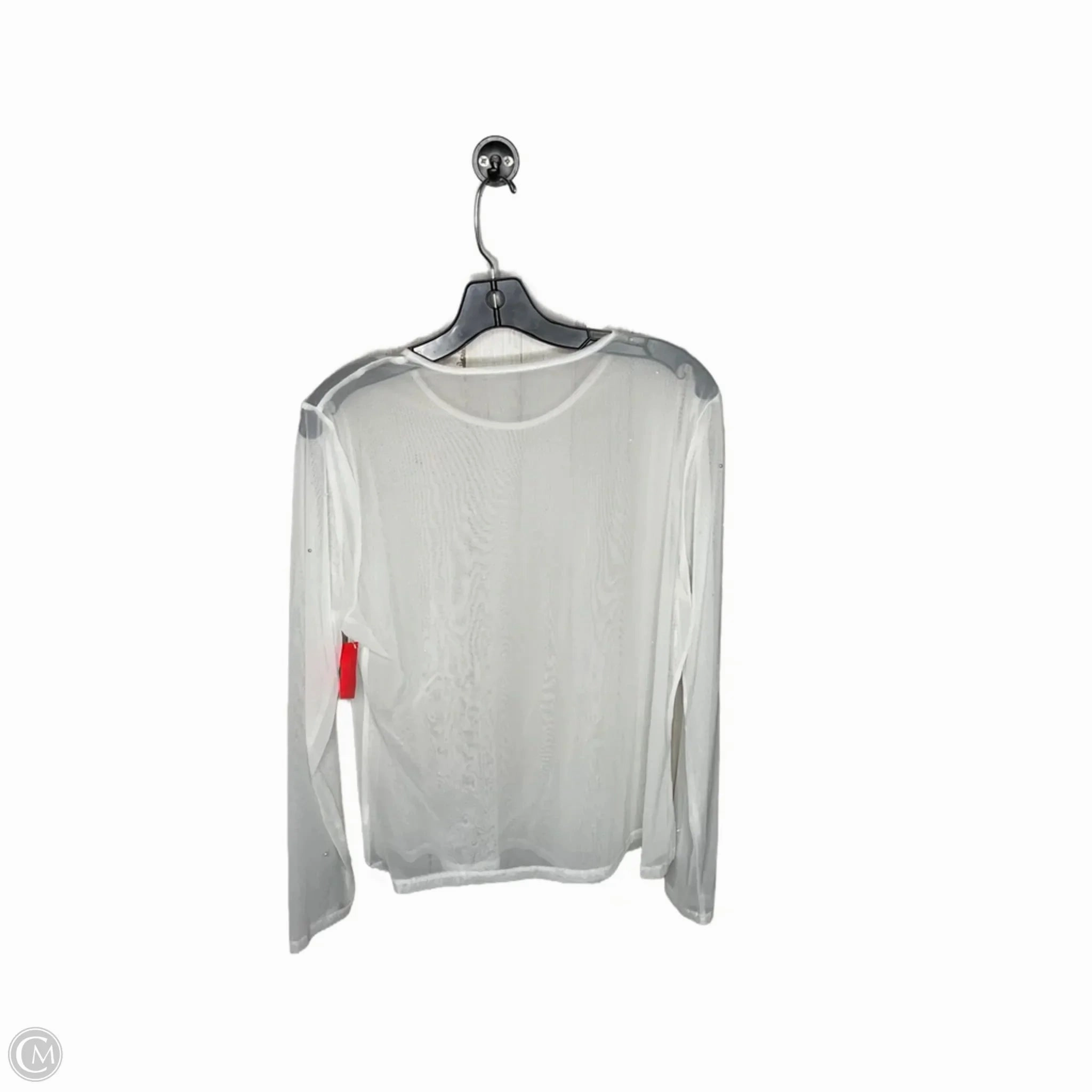 Easy Wear Option funky Top Short Sleeve By Clothes Mentor In White, Size: Xl