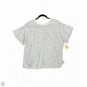 casual and comfortable Modern innovation Top Short Sleeve By Clothes Mentor In White, Size: Xxl