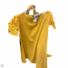 harmonious Lightweight Style Top Short Sleeve By Clothes Mentor In Yellow, Size: 3x