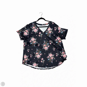 Top Short Sleeve By Cme In Black, Size: 4x Seasonal Trend