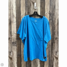 Top Short Sleeve By Cme In Blue, Size: 4x Everyday Fashion
