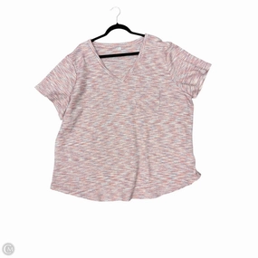 Top Short Sleeve By Cme In Pink, Size: 4x Unisex Fit Reinforced Shoulders