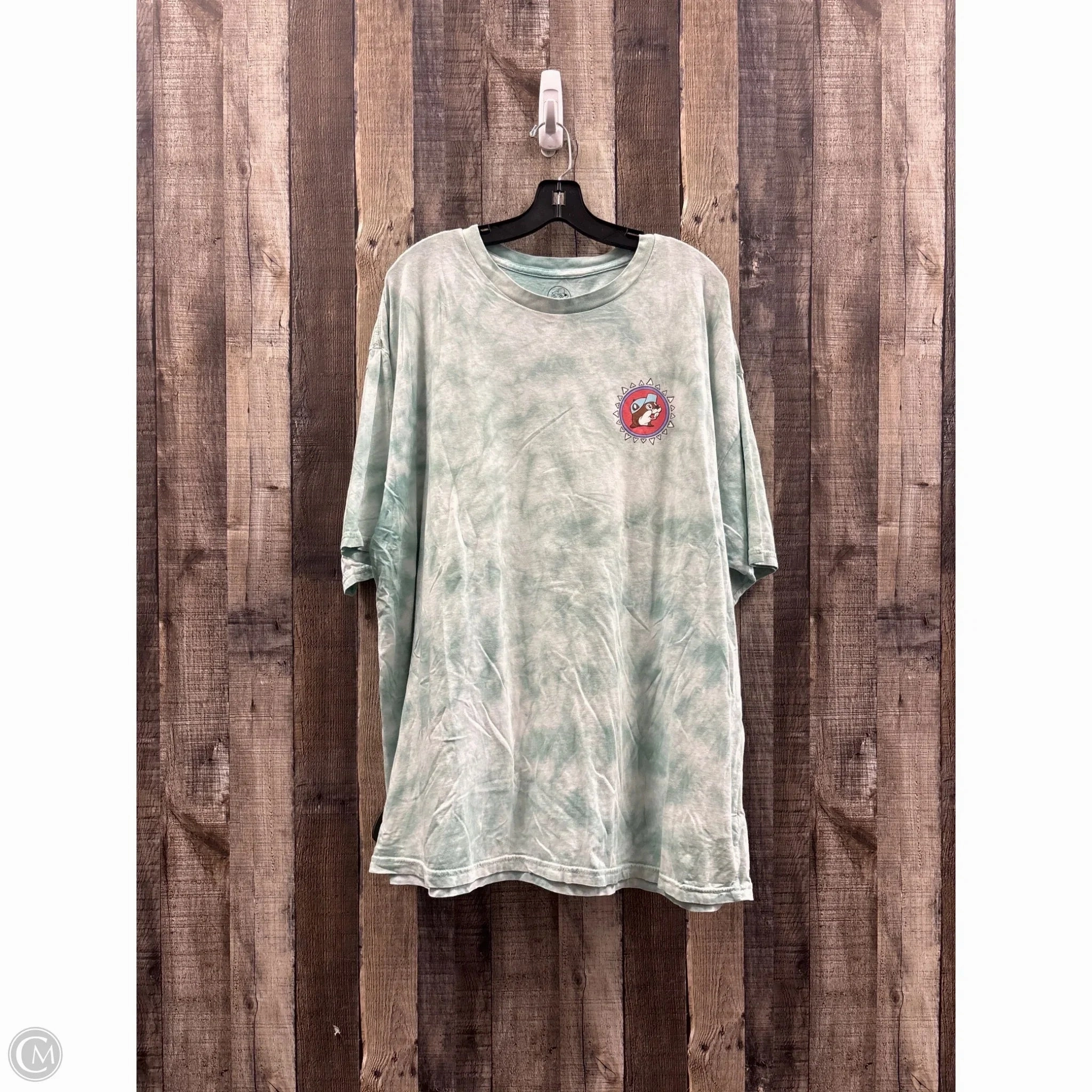 Crew Neck Design Top Short Sleeve By Cme In Tie Dye Print, Size: 3x