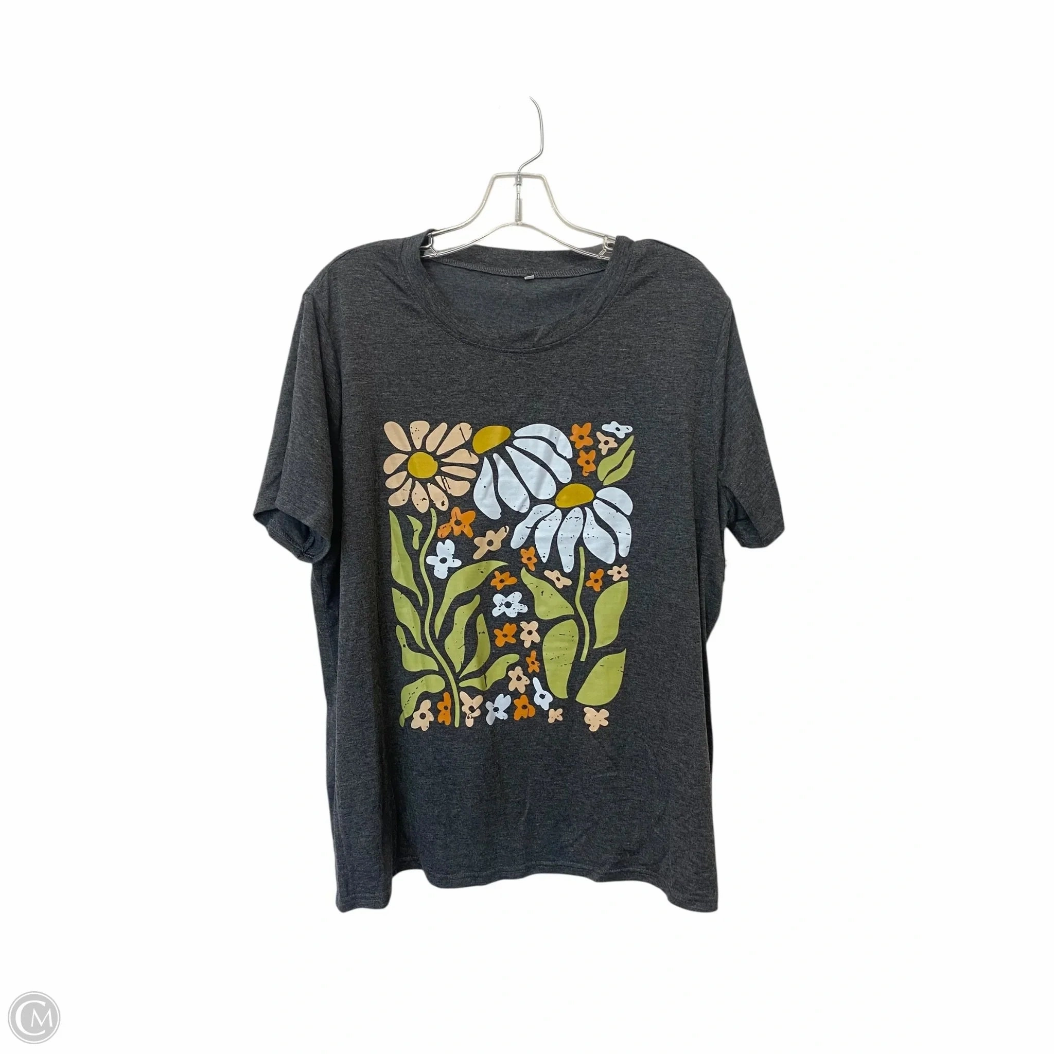 Top Short Sleeve By Cmf In Grey, Size: 2x Kids clothing Light Layers