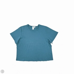 Top Short Sleeve By Coldwater Creek In Teal, Size: 2x Comfy Design
