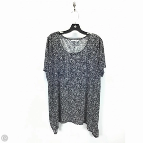 Top Short Sleeve By Croft And Barrow In Black & White, Size: 1x Performance Stretch Stylish Casual
