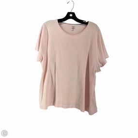Top Short Sleeve By Croft And Barrow In Pink, Size: 1x Sporty and Stylish Comfortable Fit Wear