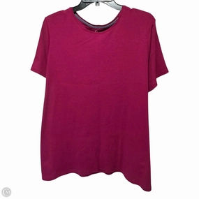 Top Short Sleeve By Croft And Barrow In Pink, Size: 2x Chill Comfort Look