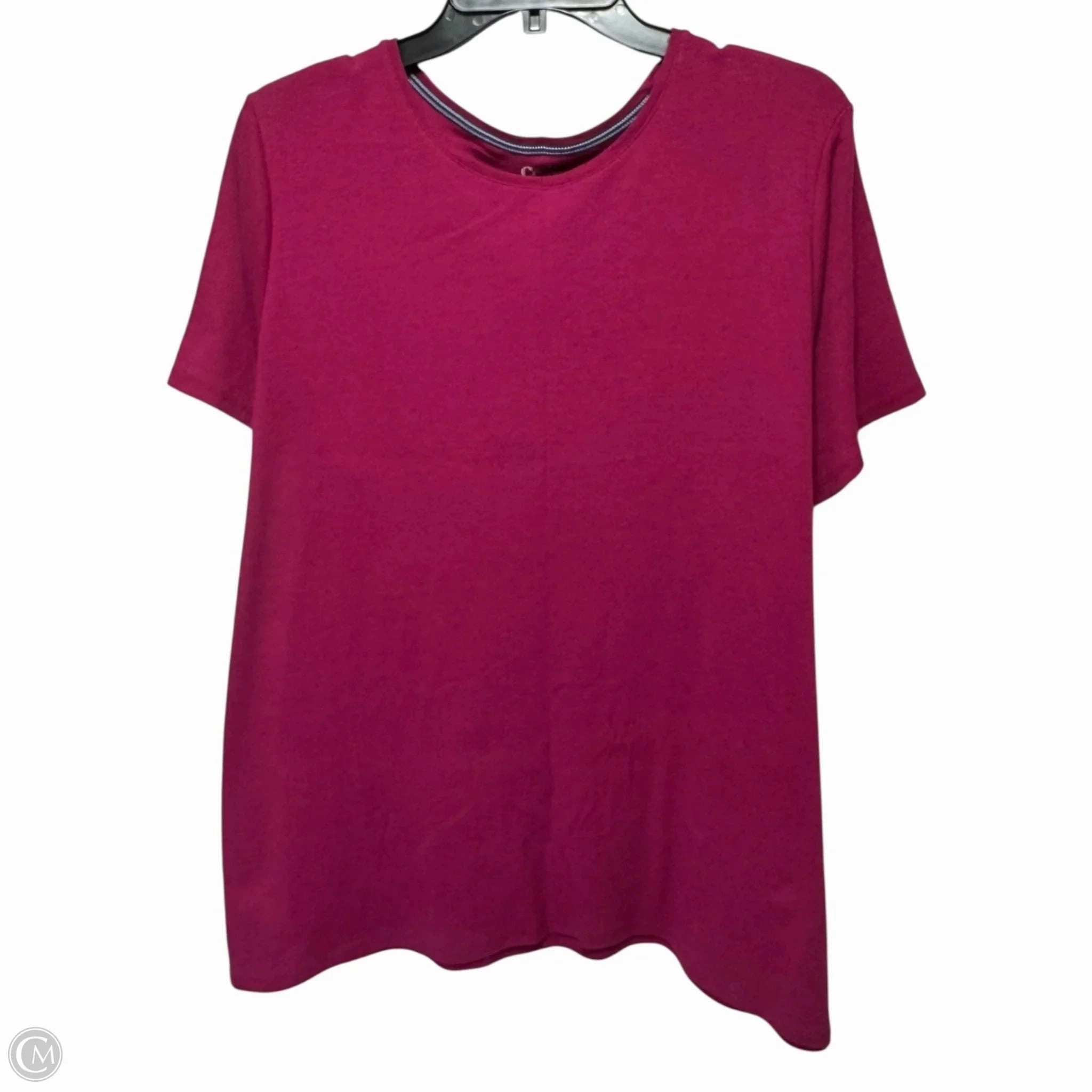 Top Short Sleeve By Croft And Barrow In Pink, Size: 2x Chill Comfort Look