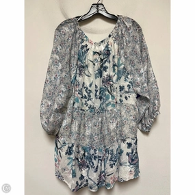 Top Short Sleeve By Cupio In Floral Print, Size: 1x Quick Fit Wear