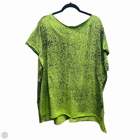 Effortless Fit Top Short Sleeve By cynthia rabi In Black & Green, Size: 2x