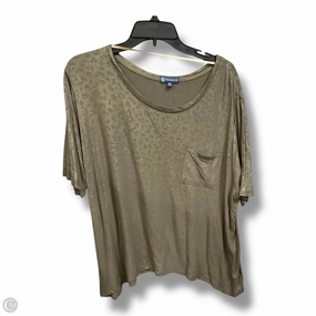 Top Short Sleeve By Democracy In Green, Size: 2x Easter
