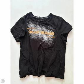 WrinkleResistant Minimalist Comfort Top Short Sleeve By Dkny In Black, Size: Xl