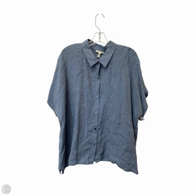 Top Short Sleeve By Eileen Fisher In Blue, Size: 2x Timeless and Chic