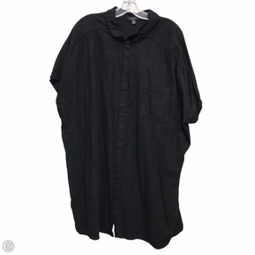 Top Short Sleeve By Ellos In Black, Size: 2x Comfort Design Stylish and Fun