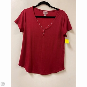 Top Short Sleeve By Eye Candy In Red, Size: 1x Outdoor Adventure Easy Wear